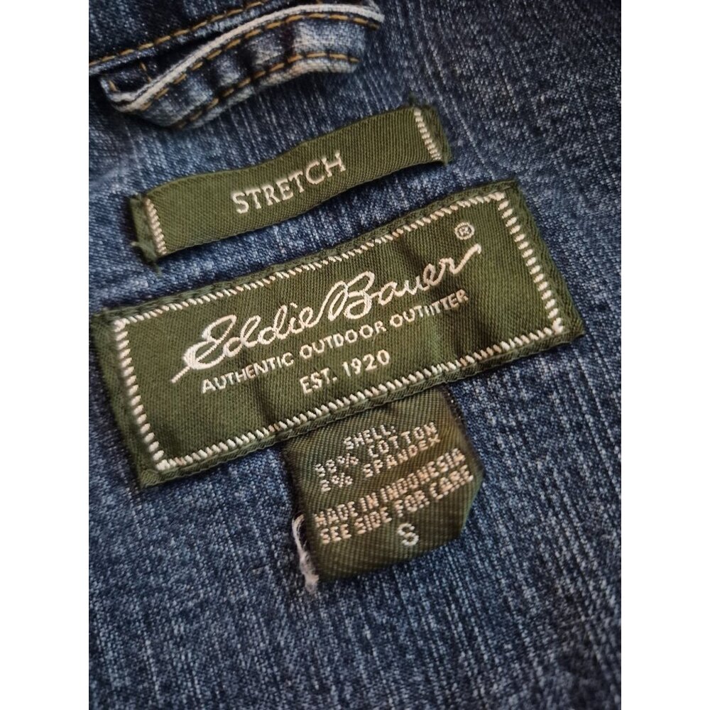Eddie Bauer Stretch Denim Jacket Size S - Picture 3 of 5